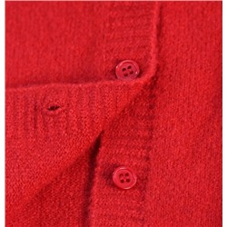 Красный кардиган