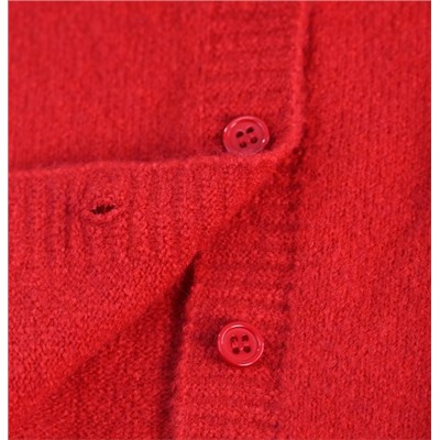 Красный кардиган