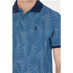 Erkek Kobalt Polo Yaka Tişört