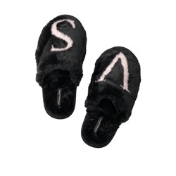 VICTORIA'S SECRET Closed Toe Faux Fur Slipper