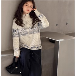 Свитер для девочек осень 2025 Флагманский магазин