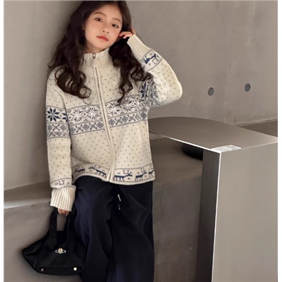 Свитер для девочек осень 2025 Флагманский магазин