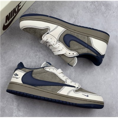 Travis Scott x Fragment Design x Air Jordan 1 Low OG SP AJ1 乔1 Balenciag*a