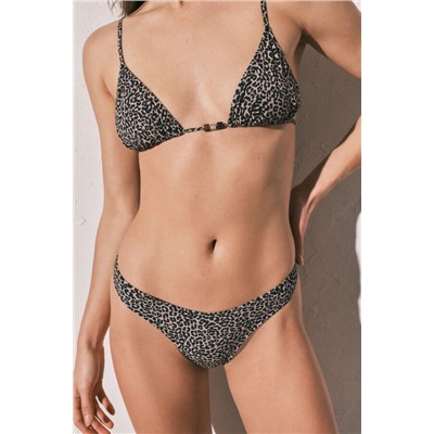 Braga bikini clásica animal print leopardo
