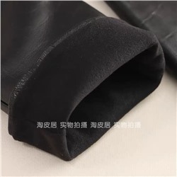 Высокие женские кожаные перчатки с текстурой под крокодила  Mang*o 🤍