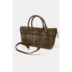 LEATHER HANDBAG WITH POCKETS