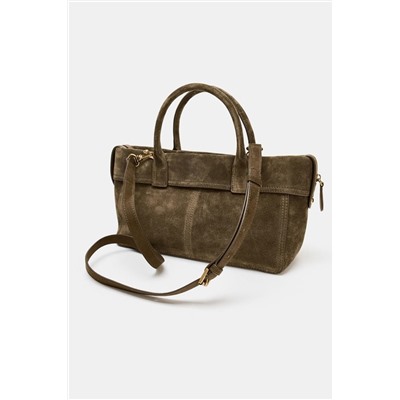 LEATHER HANDBAG WITH POCKETS