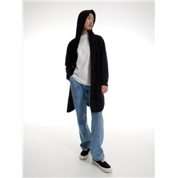 Lange sweatshirt mit Kapuze