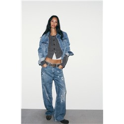 JEANS TRF LOOSE OVERSIZE TIRO ALTO