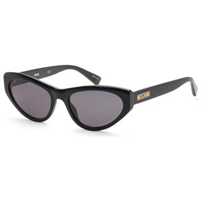 Moschino  Women's Black Cat-Eye Sunglasses