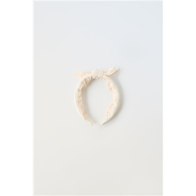 OPENWORK HEADBAND WITH BOW