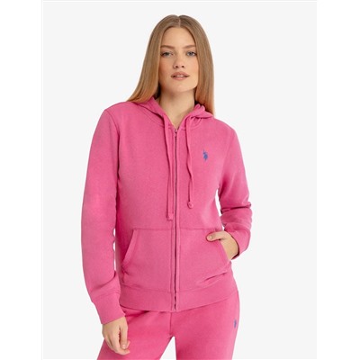 FLEECE FULL ZIP LOGO HOODIE