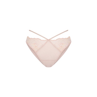 Braga brasileña encaje lurex nude