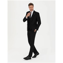 Siyah Slim Fit Takım Elbise