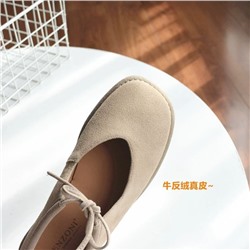 Женские замшевые балетки с завязками, экспорт в Россию  3 цвета