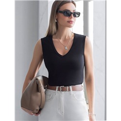 Топ из премиального хлопка с эластаном