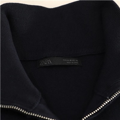 Мужской пуловер с короткой молнией ЗАР*А