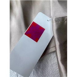 Нежная однотонная женская рубашка Camaie*u с имитацией атласа с лацканами и длинными рукавами