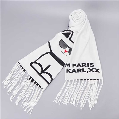 Зимний тёплый шарф с мультяшным котом  КАР*Л😎