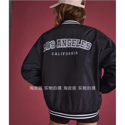 Женская утепленная куртка бомбер Aeropostal*e с вышивкой, экспорт