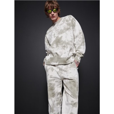 Sweatshirt in Batik-Optik