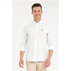 Erkek Bej Uzun Kollu Gömlek