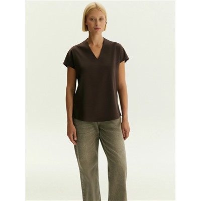 Блузка с V-образным вырезом, B2781/samali