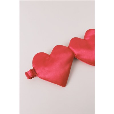 Antifaz dormir corazones rojo