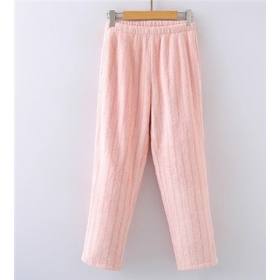 Зимние универсальные теплые удобные повседневные брюки для сна на флисовой подкладке