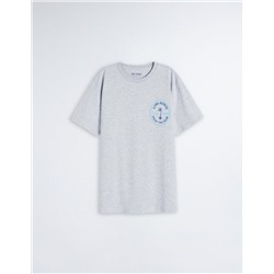 Print T-shirt, Men, Light Grey