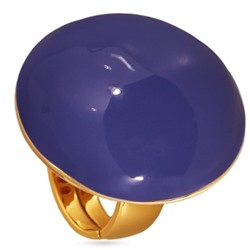 Кольцо 3см Геометрия (эмаль фиолетовая; покрытие золото), Есть комплект