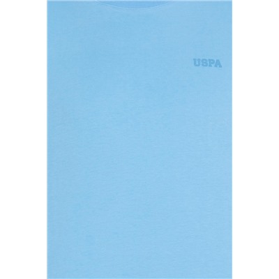 Erkek Turkuaz Basic Bisiklet Yaka Tişört