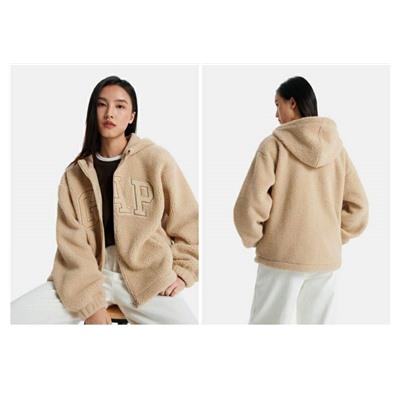 Мягкая женская толстовка на молнии с капюшоном  ГЭ*П