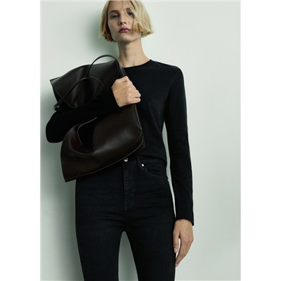 Jeans skinny tiro alto