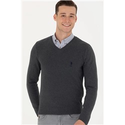 Erkek Antrasit Melanj Basic Kazak