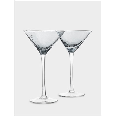 Бокал для мартини, 150 мл, 2 шт, стекло, серый, Nocturne
