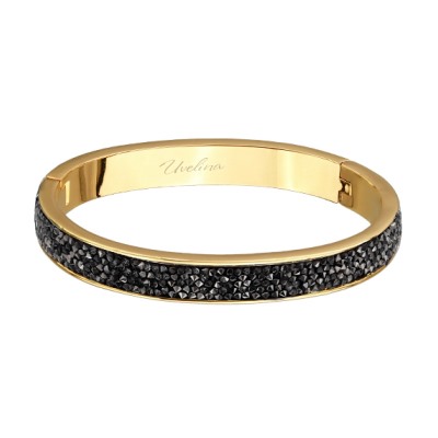 Браслет Галактика (кристаллы SW темно-серые; покрытие золото), Есть комплект