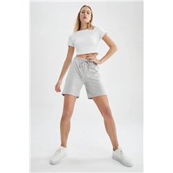 Defacto Regular Fit Geri Dönüşümlü İnce Sweatshirt Kumaşı Bermuda Şort U4570AZ21HS