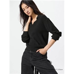 Washable Knit Polo Jumper