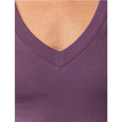 Футболка из плотного трикотажа с плетением риб 1*1