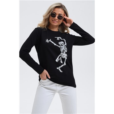 8532 Футболка с длинным рукавом женская