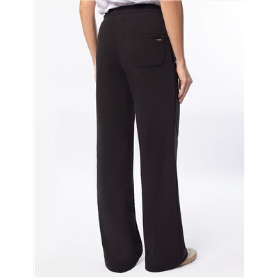 Прямые брюки из петельчатого футера-трехнитки