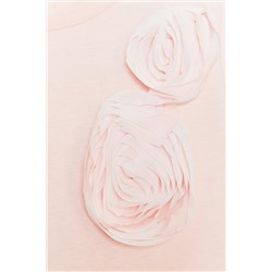 T-SHIRT WITH RAISED ROSES