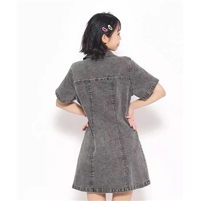 Джинсовое платье на молнии   Японский бренд Материал: хлопок 75%, полиэстер 25%