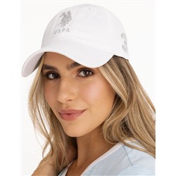 WOMENS TWILL CENTER LUREX LOGO HAT