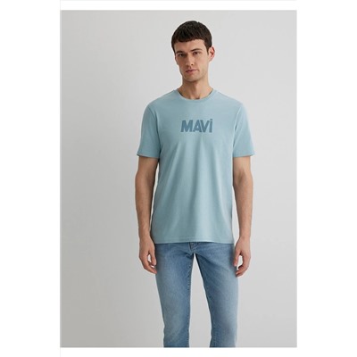 Mavi Logo Baskılı Tişört Slim Fit / Dar Kesim 066846-70838