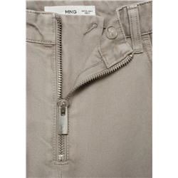 Jeans wideleg cremallera