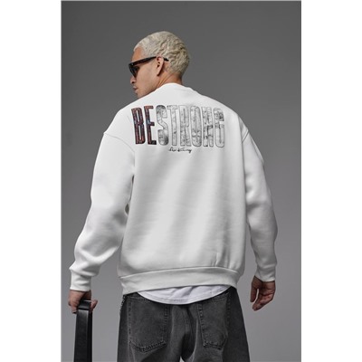 Свитшот будь сильным светлый