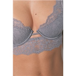 Sujetador push up GORGEOUS encaje gris