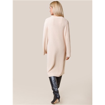 Платье фактурной вязки из хлопка с кашемиром